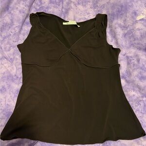 Vintage Max Studio stretchy brown tank Top